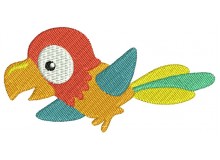 Stickdatei - Dschungeltiere Papagei